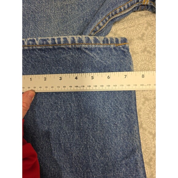 Levi's 550 Relaxed Fit Straight Leg Jeans Men's Blue Denim Pants 34x30 READ - Picture 8 of 13